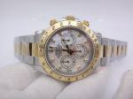 Swiss Rolex Daytona Two Tone White Mop Dial Replica Watches